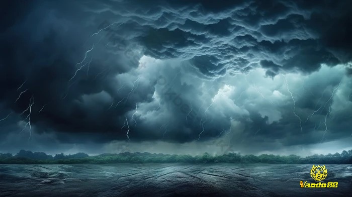 Mơ thấy mây đen u ám hoặc bão tố thể hiện tâm trạng của bạn không tốt